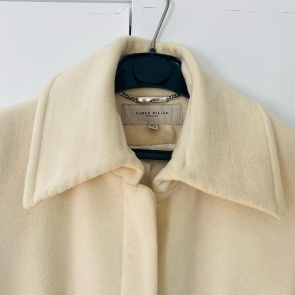 Karen Millen white wool coat - Picture 2 of 4